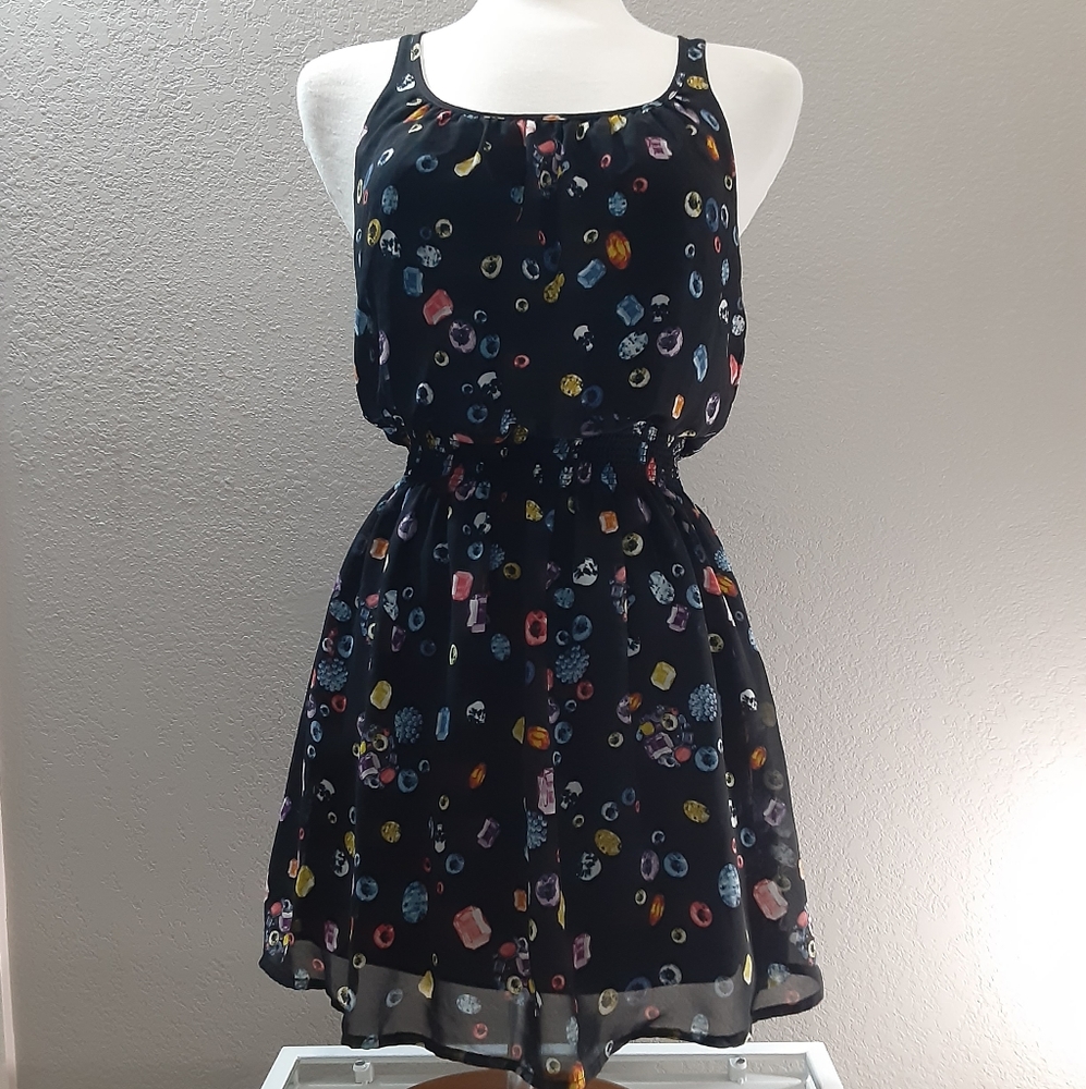 Olsenboye Skulls & Jewels Sleeveless Dress XS